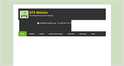 Desktop Screenshot of kfz-meister.org